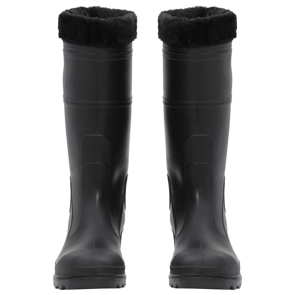 Rian Boots with Removable Socks Black Size 42 PVC