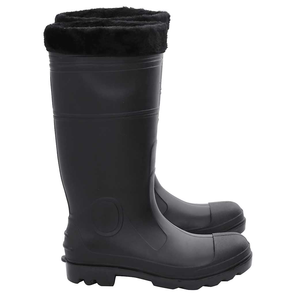 Rian Boots with Removable Socks Black Size 42 PVC