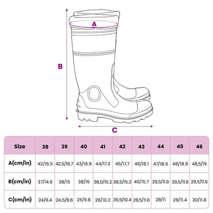 Rian Boots with Removable Socks Black Size 42 PVC