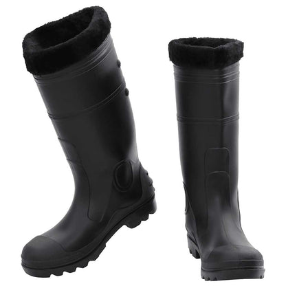 Rian Boots with Removable Socks Black Size 43 PVC