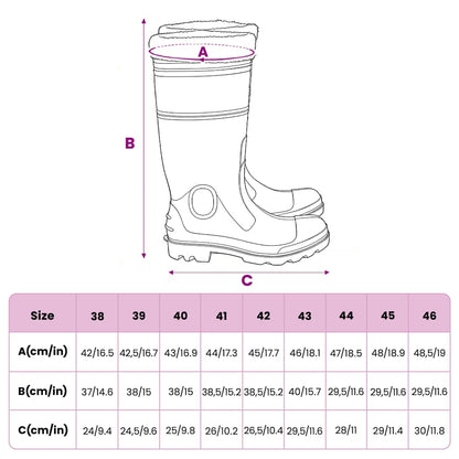 Rian Boots with Removable Socks Black Size 43 PVC