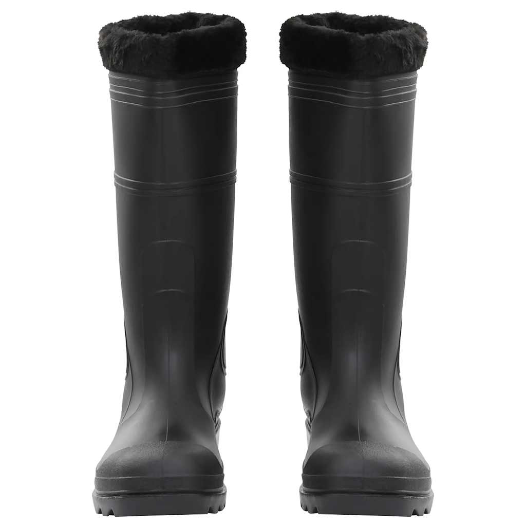 Rian Boots with Removable Socks Black Size 44 PVC