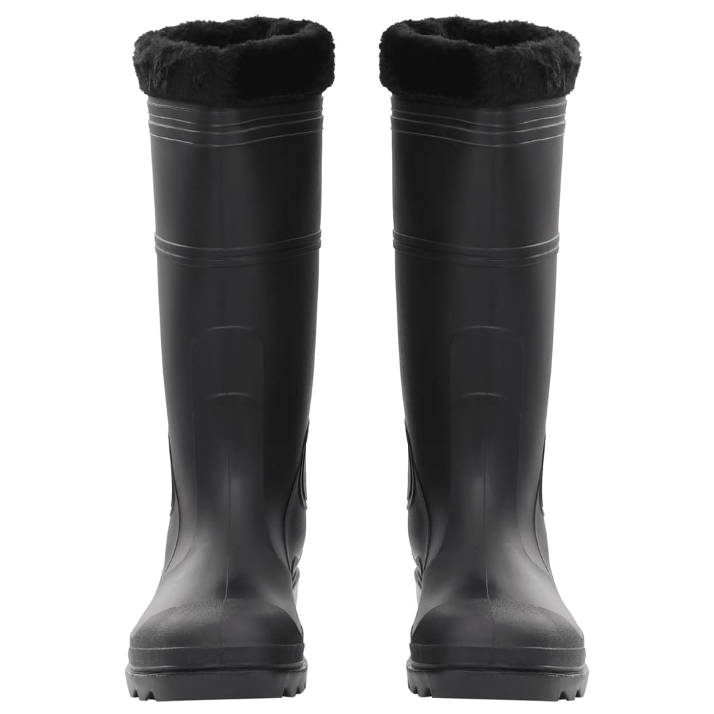 Rian Boots with Removable Socks Black Size 45 PVC