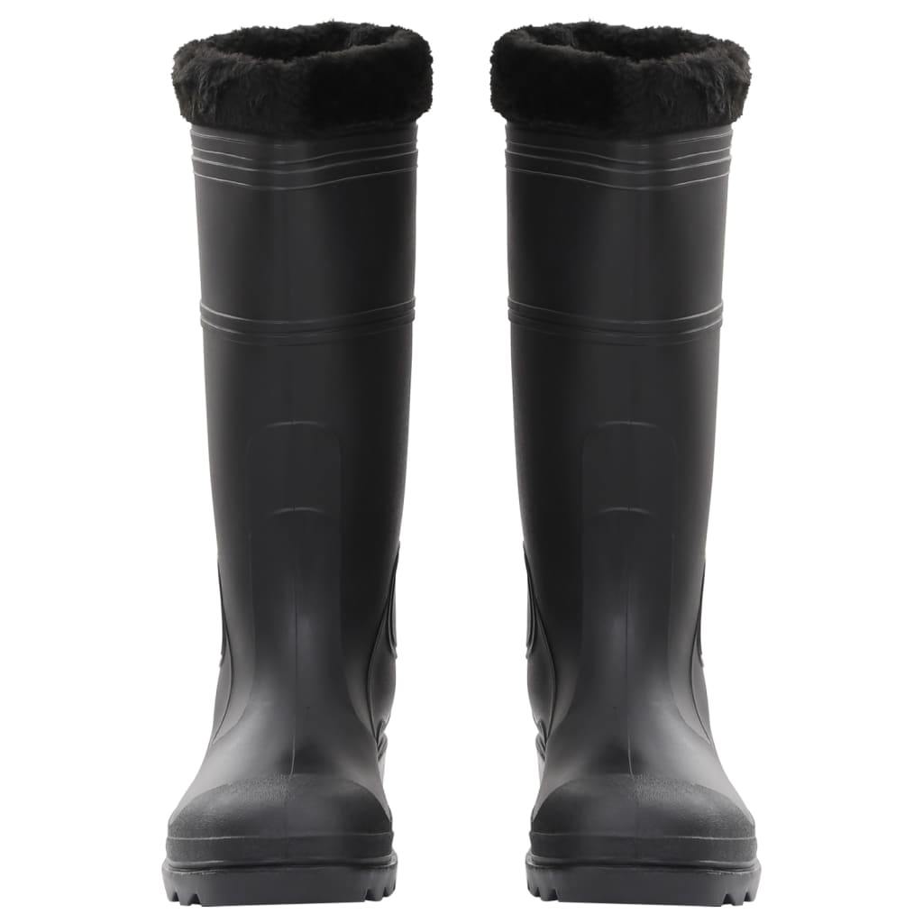 Rian Boots with Removable Socks Black Size 46 PVC