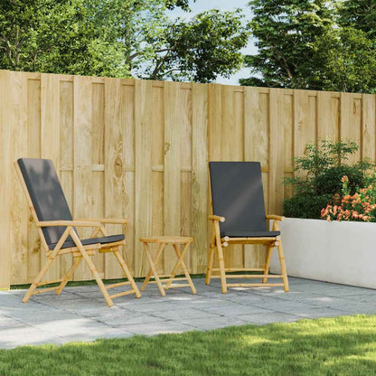 Folding Garden Table Ø45x45 cm Bamboo