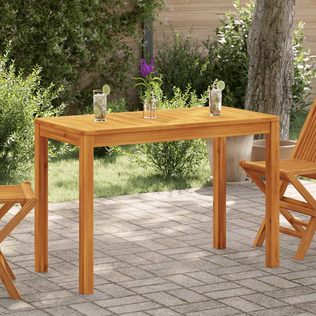 Garden Dining Table 110x55x75 cm Solid Wood Acacia