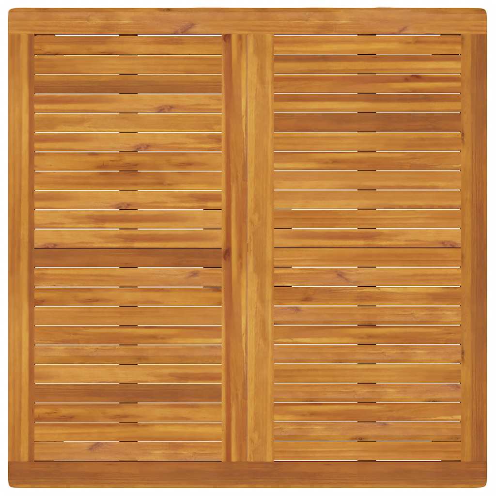 Garden Dining Table 110x110x75 cm Solid Wood Acacia