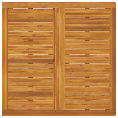 Garden Dining Table 110x110x75 cm Solid Wood Acacia