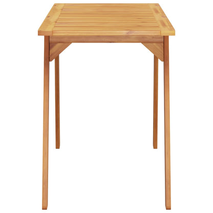 Garden Dining Table 110x56x75 cm Solid Wood Acacia