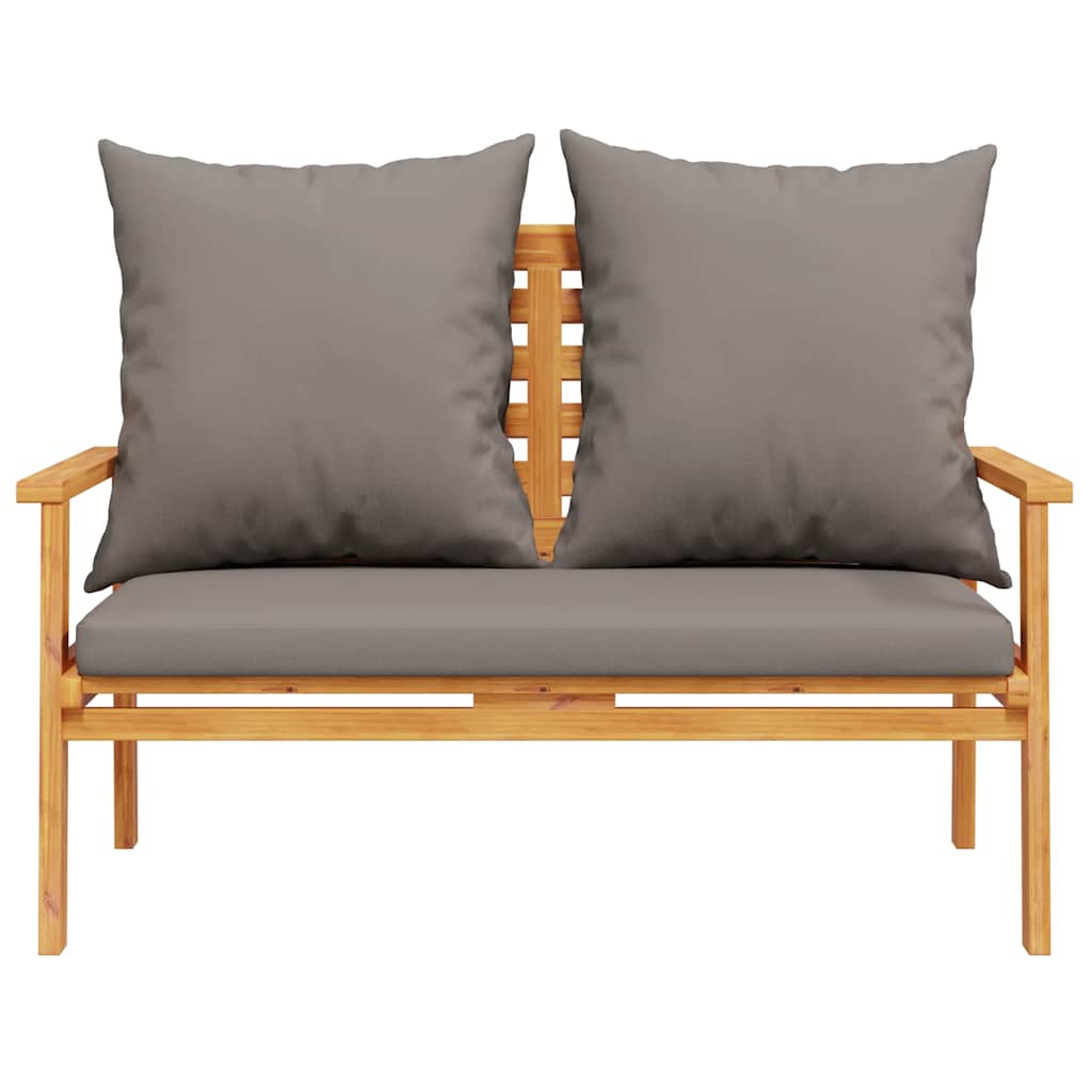 Garden Set with Cushion Solid Wood Acacia