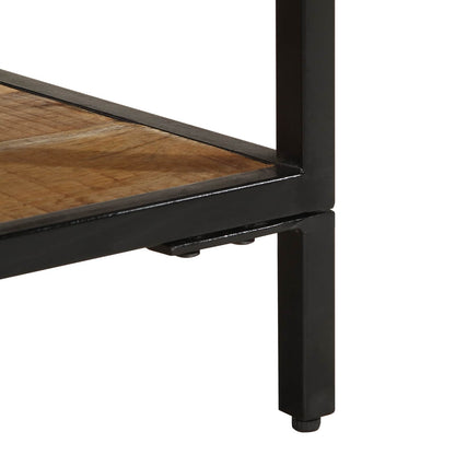 Bedside Table Brown 40 x 35 x 50 cm Solid Mango Wood and Metal
