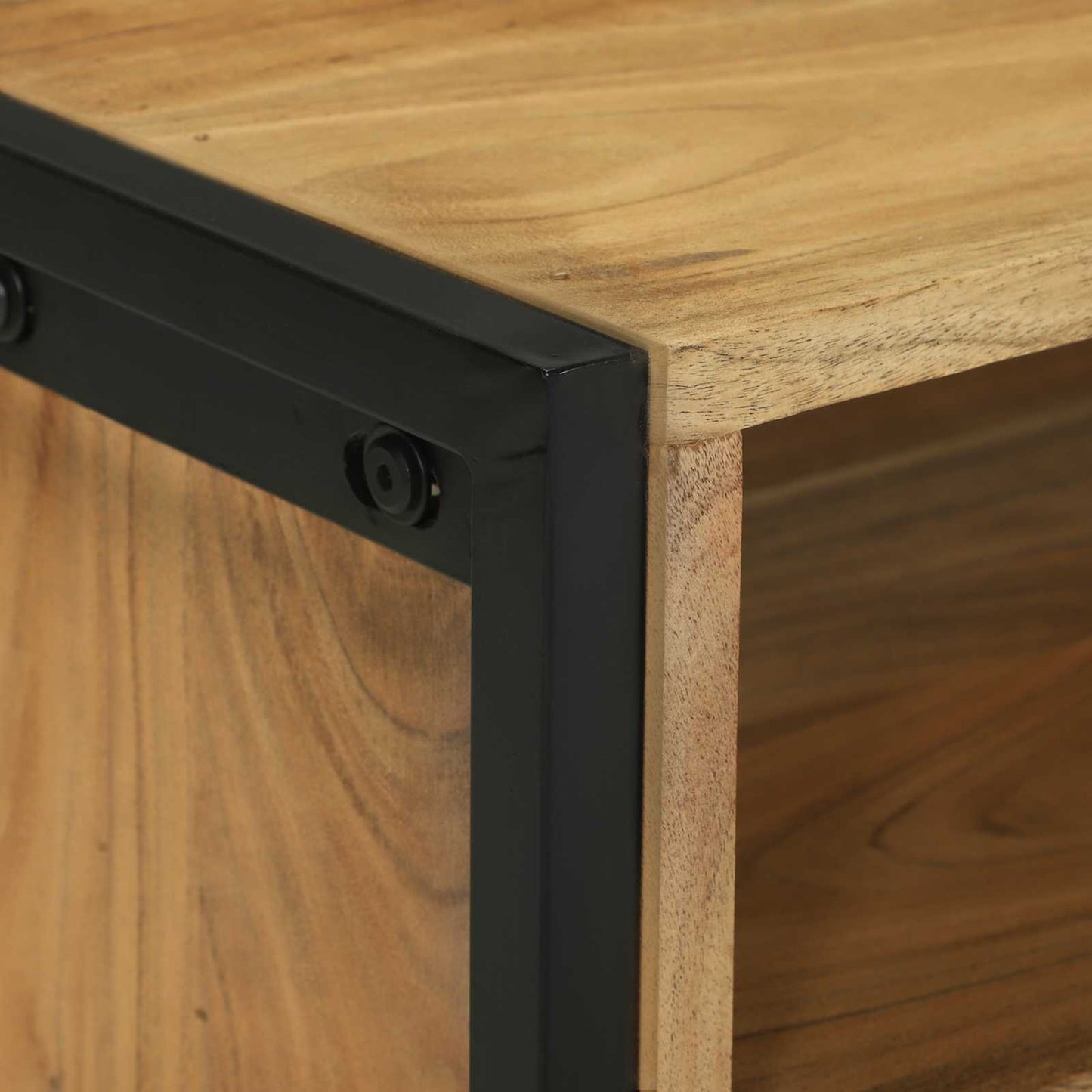 TV Cabinet with Drawer Brown 100 x 35 x 50 cm Solid Acacia Wood