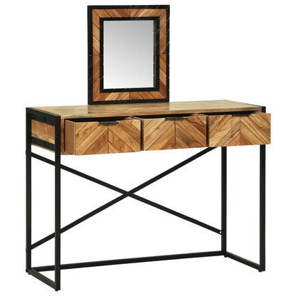 Dressing Table Brown 100 x 40 x 120 cm Solid Acacia Wood