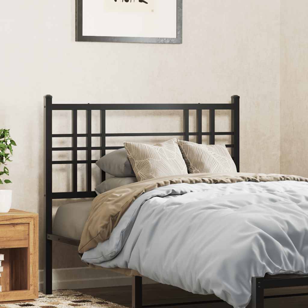Metal Replace Headboard Black 100cm