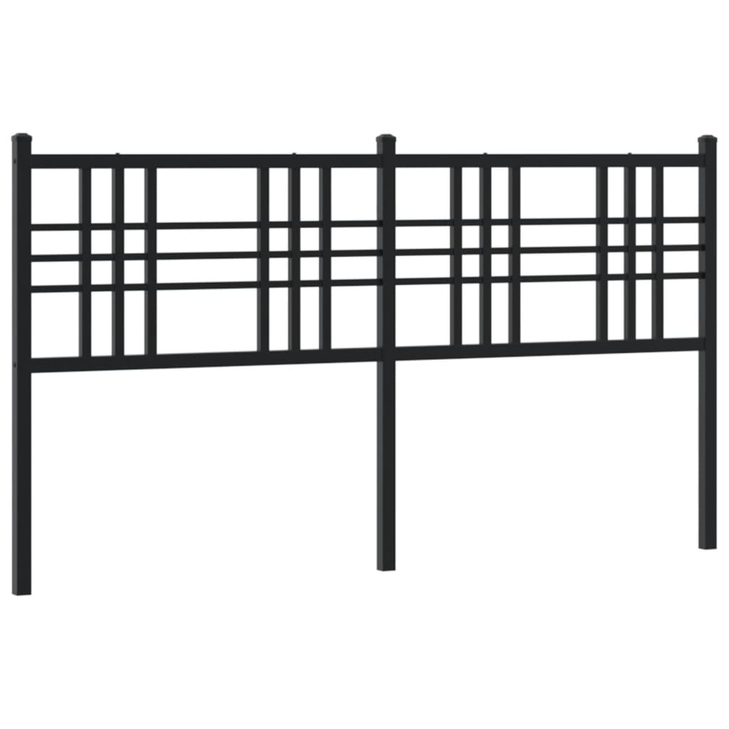 Metal Replace Headboard Black 160cm