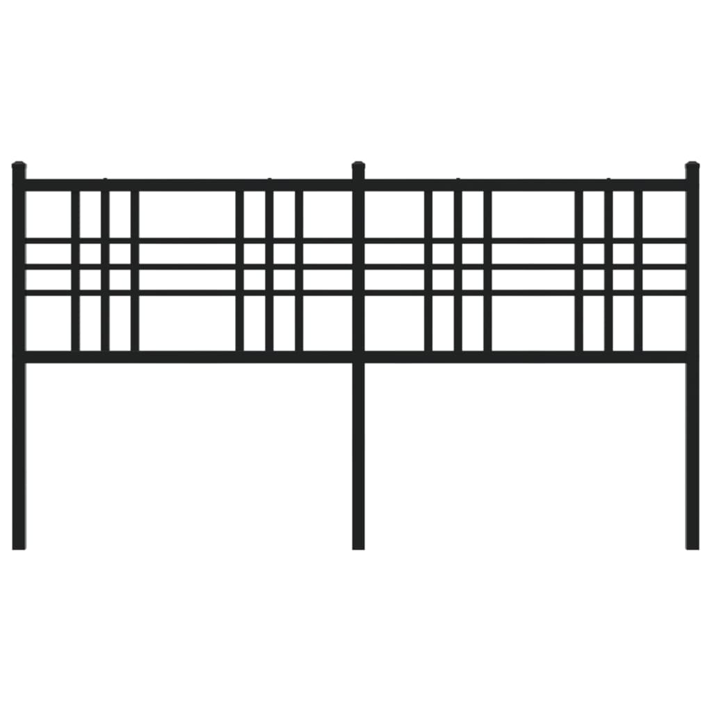 Metal Replace Headboard Black 160cm