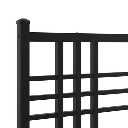 Metal Replace Headboard Black 160cm