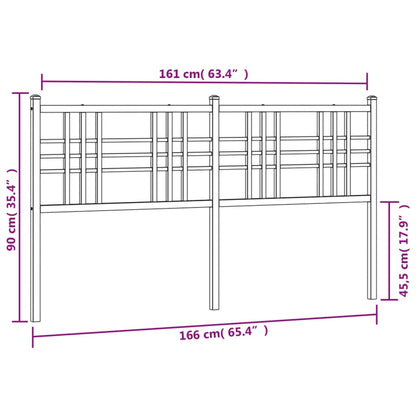 Metal Replace Headboard Black 160cm