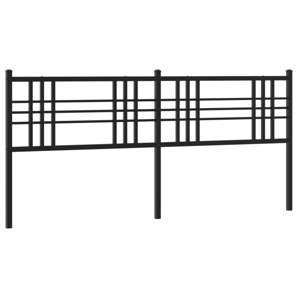 Metal Replace Headboard Black 200cm