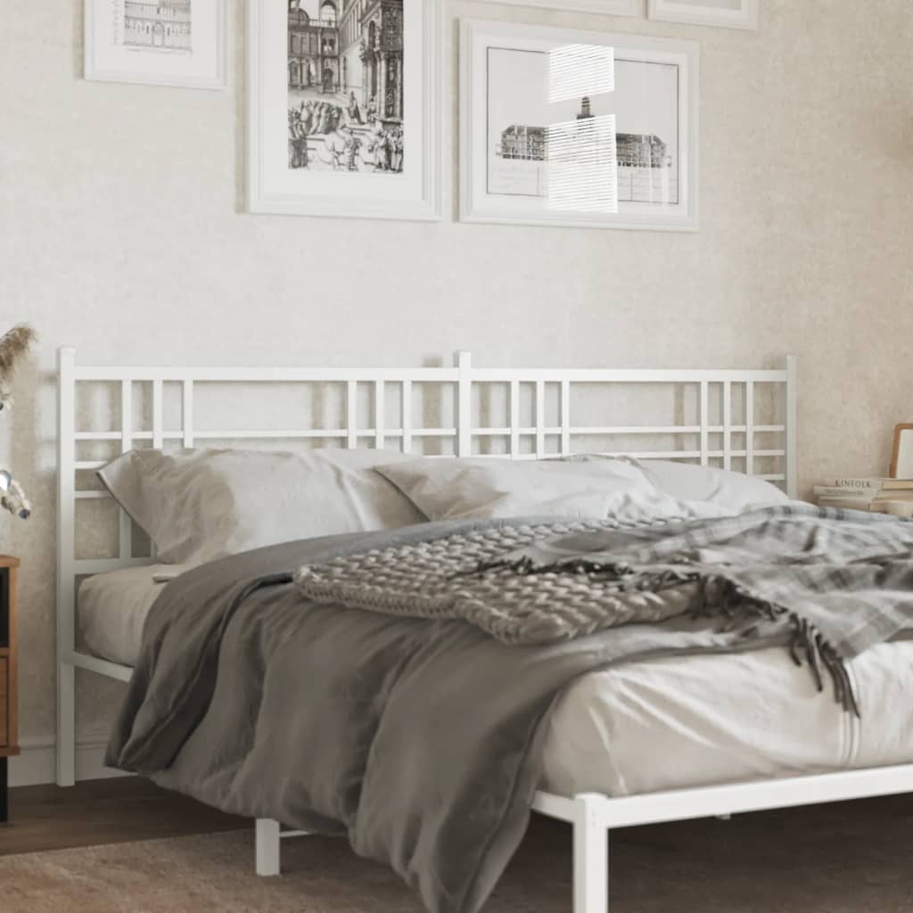 Metal Replace Headboard White 200cm