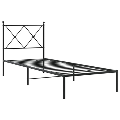 Bed Frame | Black | Powder-Coated Steel | Single | Bed Frame