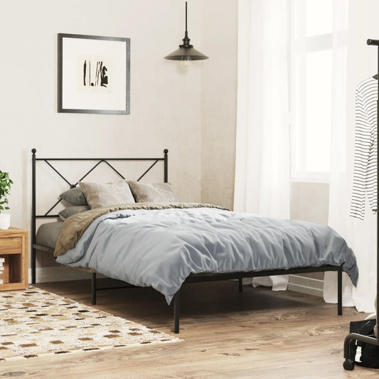 Bed Frame | Black | Powder-Coated Steel | Single | Bed Frame