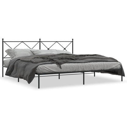 Bed Frame | Black | Powder-Coated Steel | Double Bed | Bed Frame