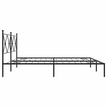 Bed Frame | Black | Powder-Coated Steel | Double Bed | Bed Frame