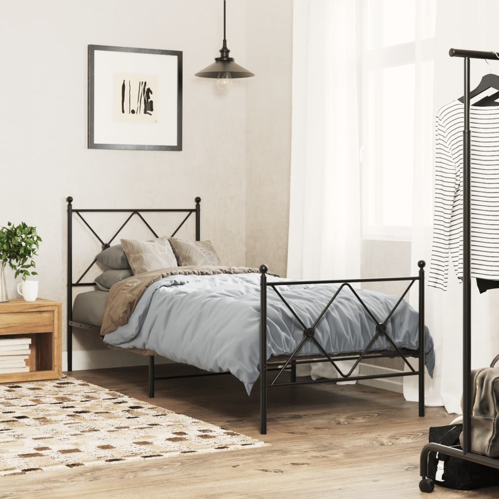 Metal Replace Headboard Black 75cm