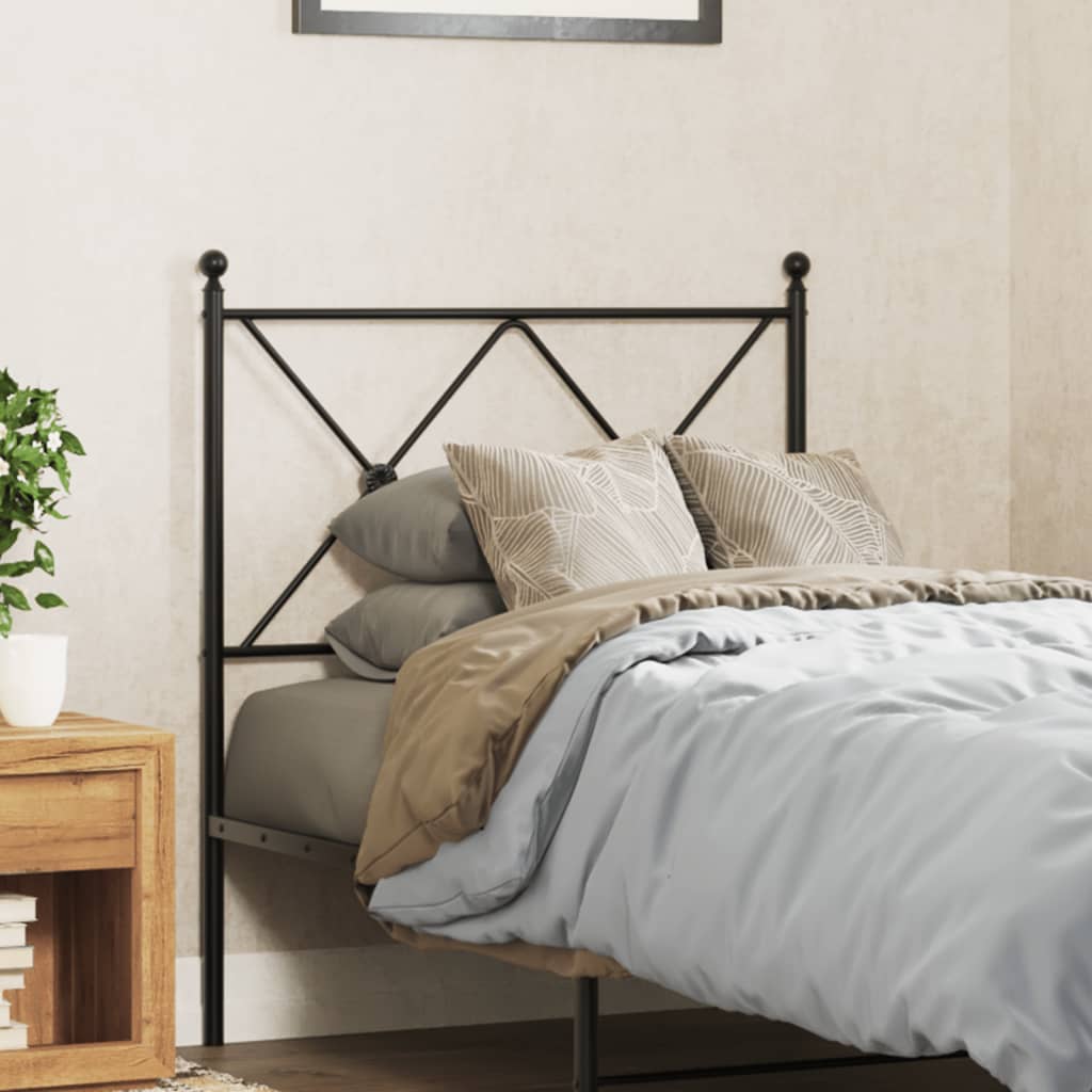 Metal Replace Headboard Black 75cm