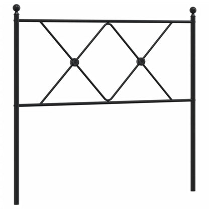 Metal Replace Headboard Black 90cm