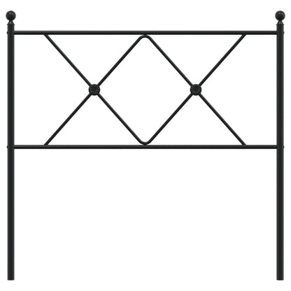 Metal Replace Headboard Black 90cm