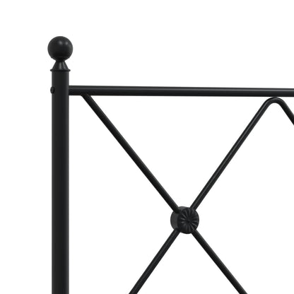 Metal Replace Headboard Black 90cm