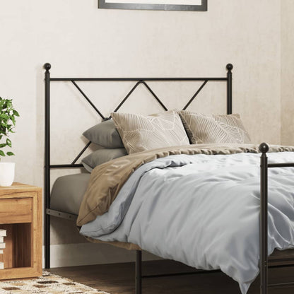 Metal Replace Headboard Black 90cm