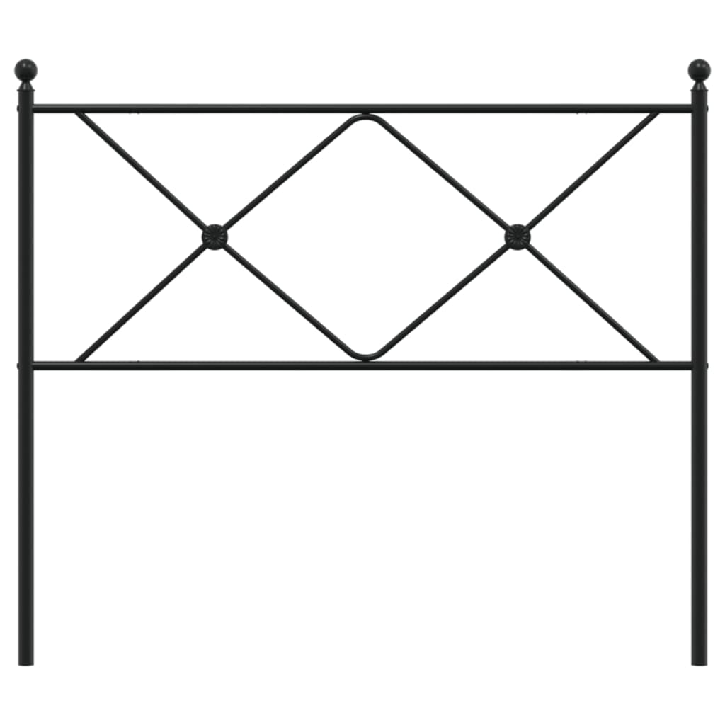 Metal Replace Headboard Black 100cm