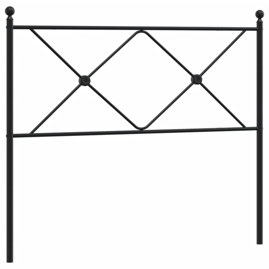 Metal Replace Headboard Black 107cm