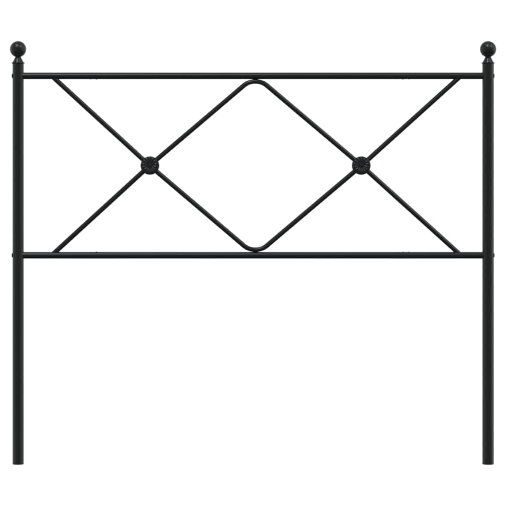 Metal Replace Headboard Black 107cm