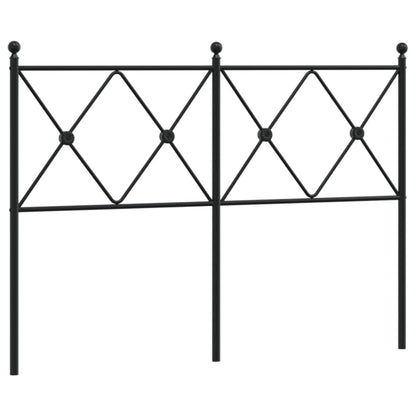Metal Replace Headboard Black 120cm