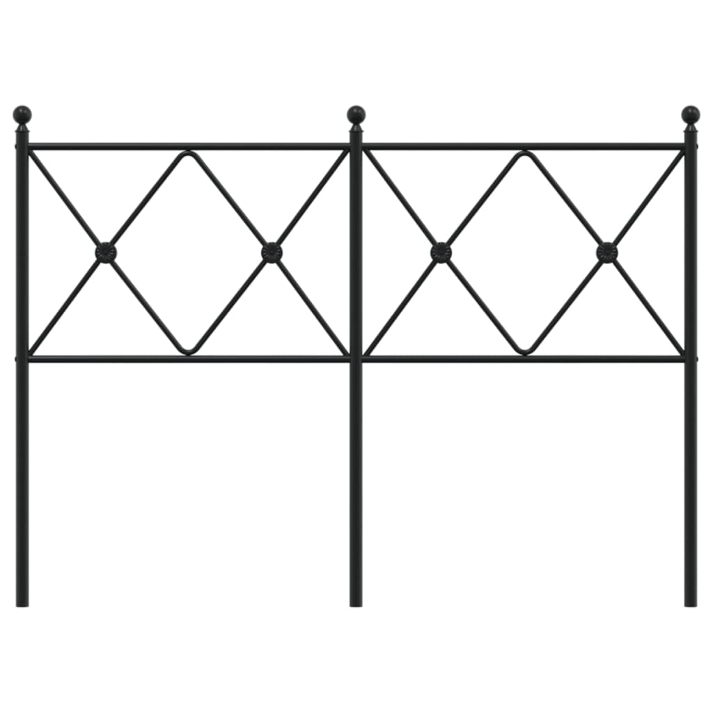 Metal Replace Headboard Black 120cm