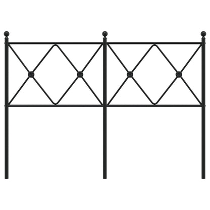 Metal Replace Headboard Black 120cm