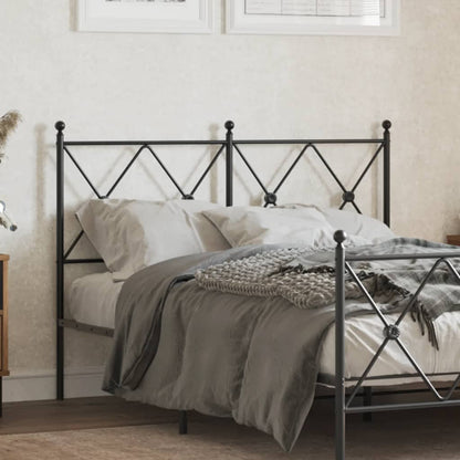 Metal Replace Headboard Black 120cm