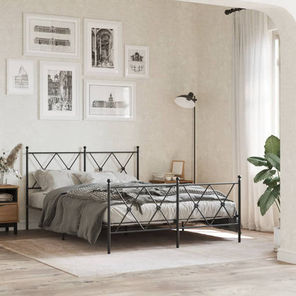 Metal Replace Headboard Black 137cm