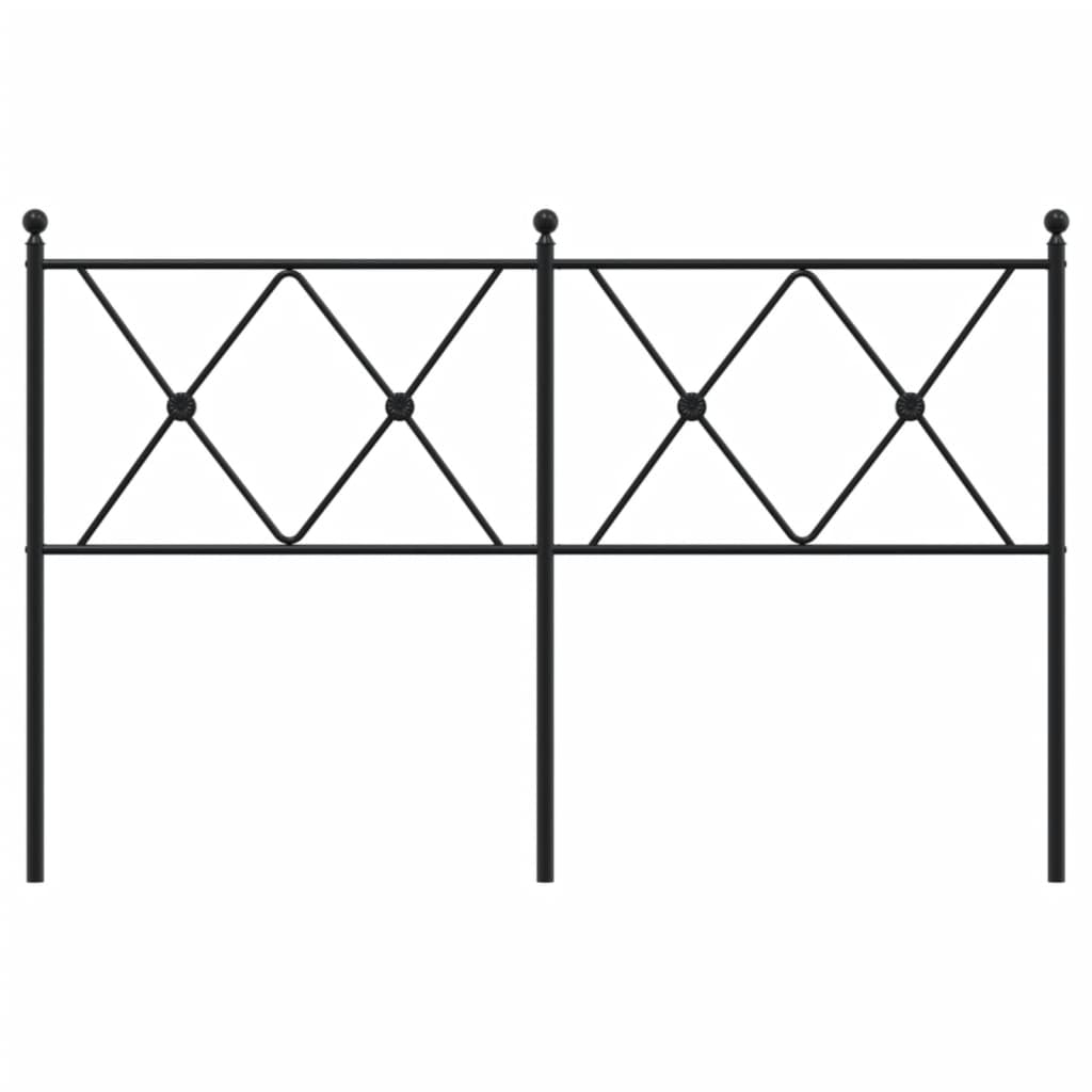 Metal Replace Headboard Black 137cm