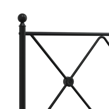 Metal Replace Headboard Black 137cm