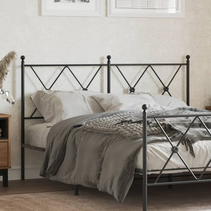 Metal Replace Headboard Black 137cm