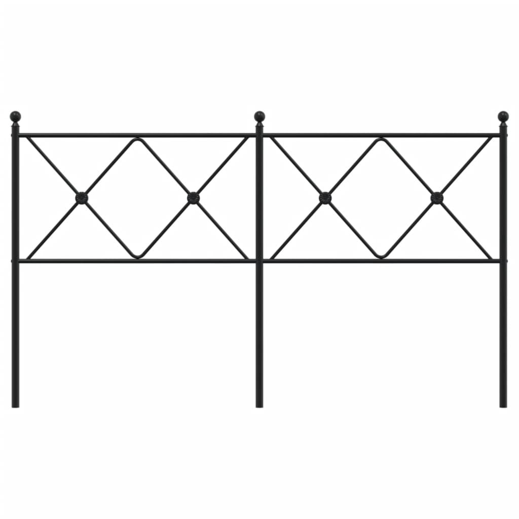 Metal Replace Headboard Black 160cm