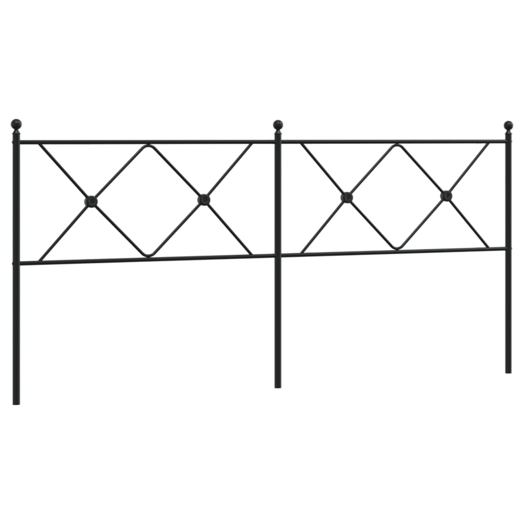 Metal Replace Headboard Black 180cm