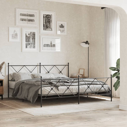 Metal Replace Headboard Black 180cm