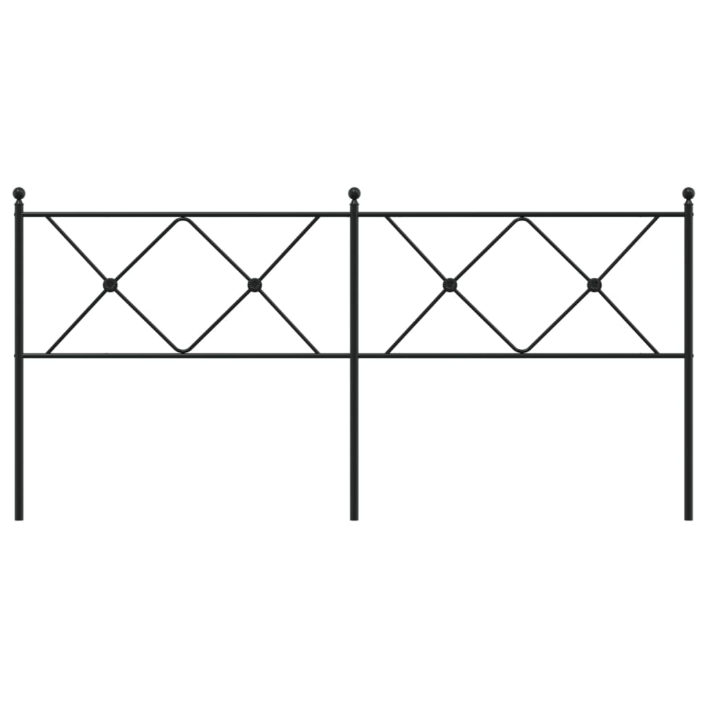 Metal Replace Headboard Black 180cm