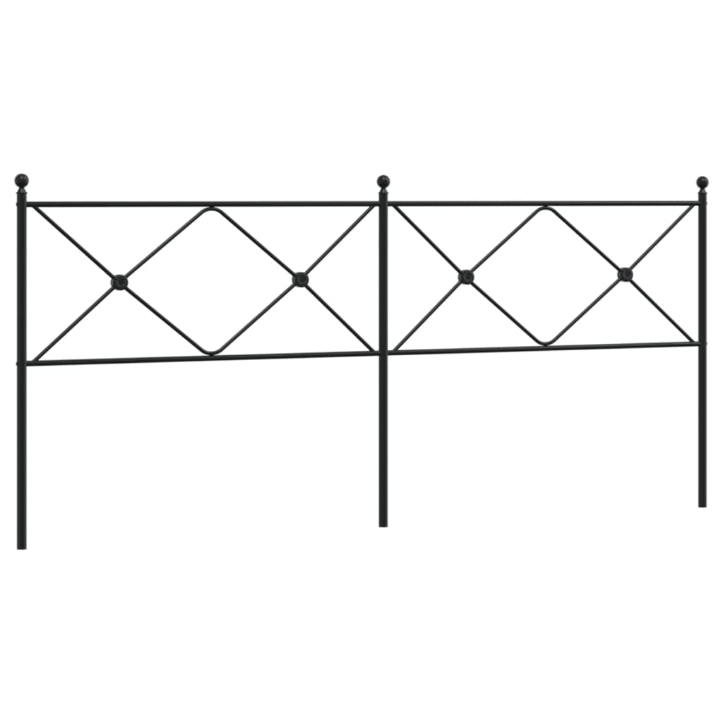 Metal Replace Headboard Black 193cm